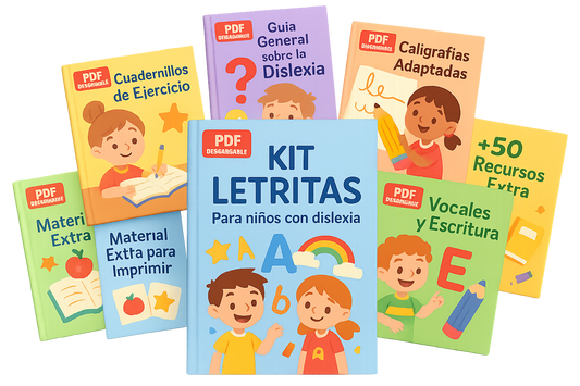 Kit Letritas: Para Niños con Dislexia